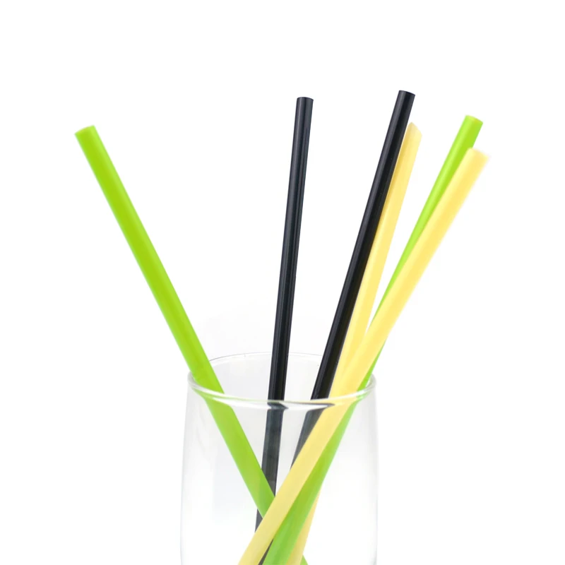 100 Biodegradable Pla Straw With Custom Logo Printed Individual Paper
