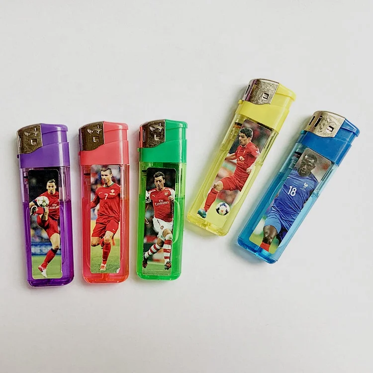 Fashion Color Electronic Plastic lighter Custom Electric Lighter