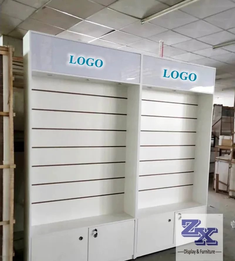 Customized Slat Wall Display Stand For Phone Retail Store,Slat Wall