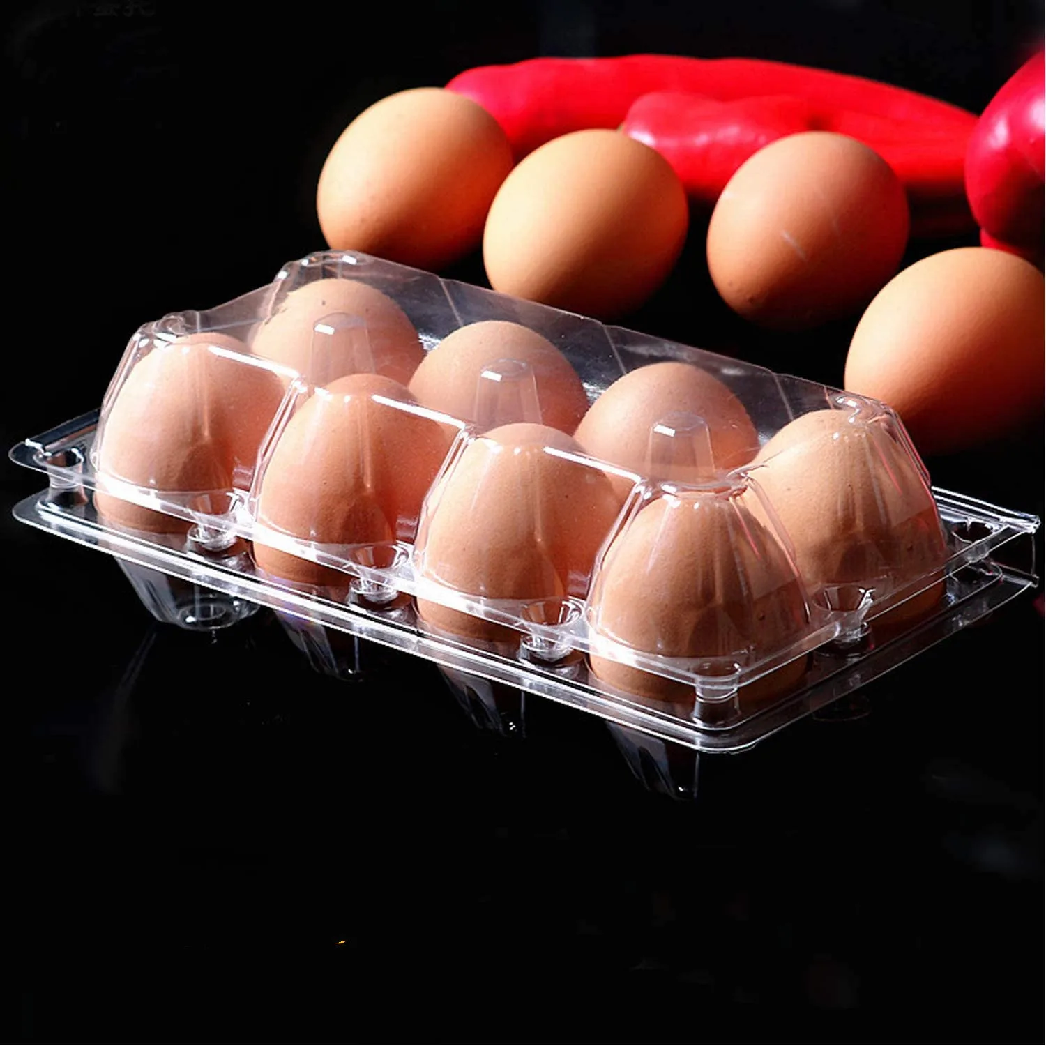 Rpet Egg Tray 10 Egg Boxes Factory Multi Specification Egg Packaging