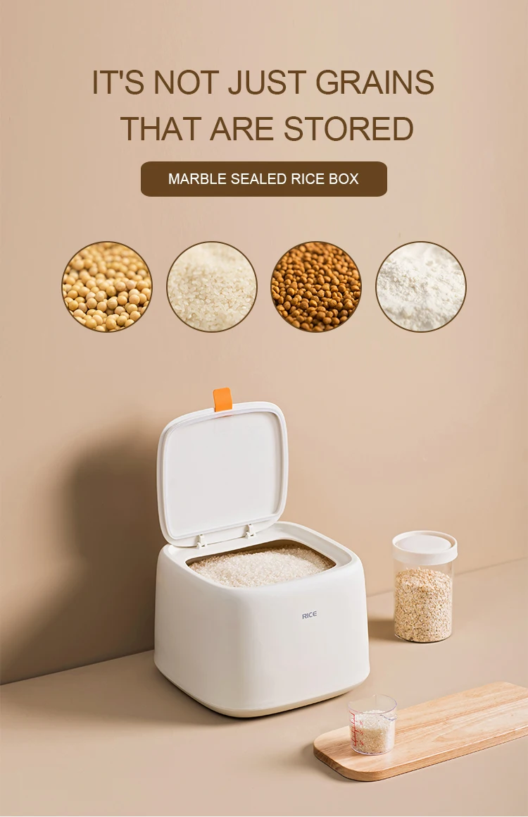 Pinmoo Original Design Rice Storage Box 10kg Kitchen Food Storage