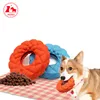 Pet Dog Toy Leaker Bouncy Feeder Toy Ball With Bell Teeth Grinding Soft Rubber Bite Chew Resistant Toy Ball For Puppy Dogs