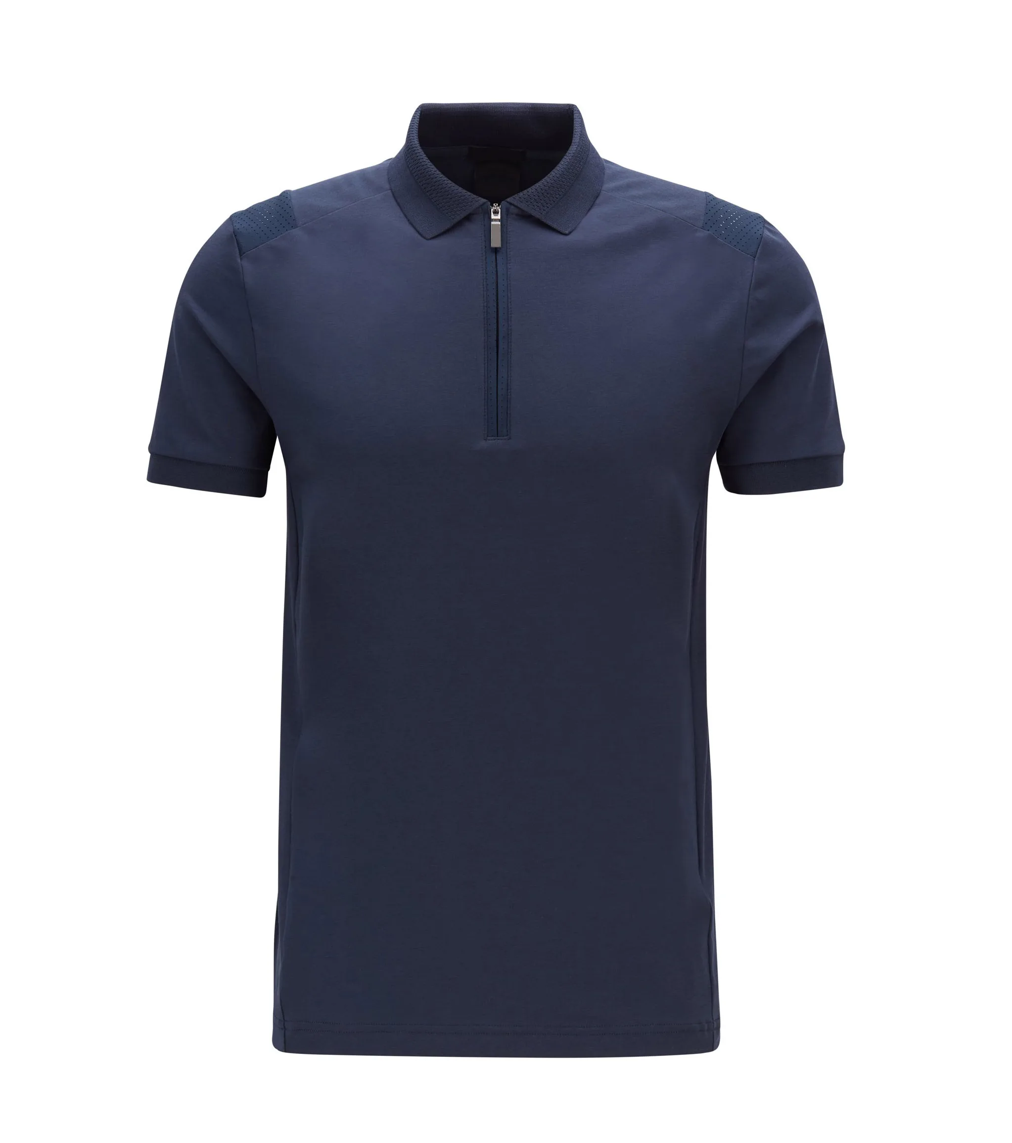 half collar golf shirt