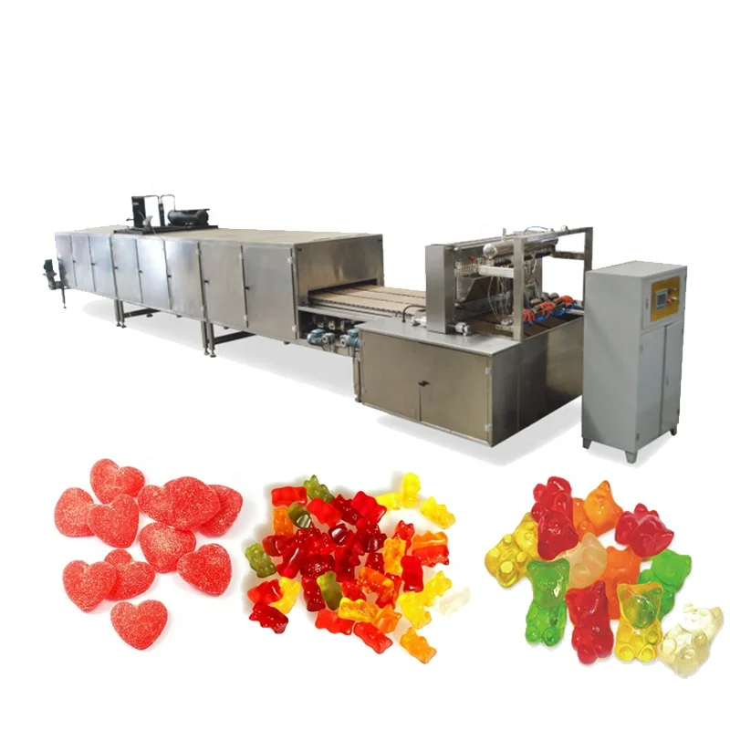 Automatic Gummies Candy Production Machinery Gelatin Gummy Candy Making