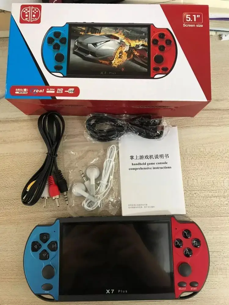 2020 Newest X7 Plus Portable Handheld Video Game Consoles With 10000