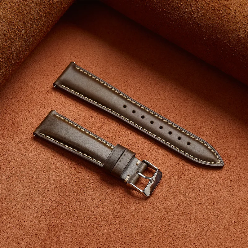 Best Looking Budget Calfskin 20 mm Watch Band JB-20MMGLD-BLK_K0015158