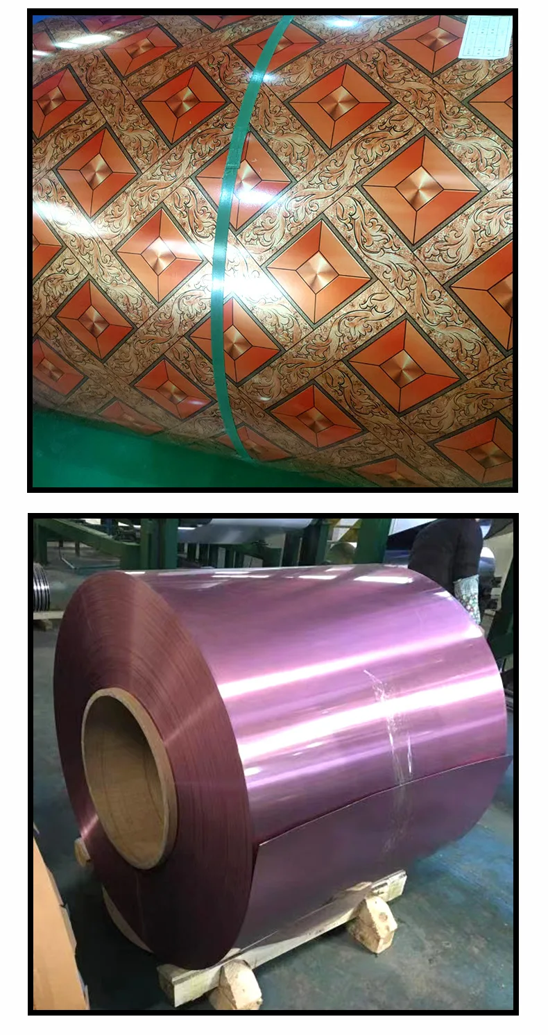 Manufacturer's Durable Color Steel Coil 100 Color Options for Printing & Coating Durable Metal Plate