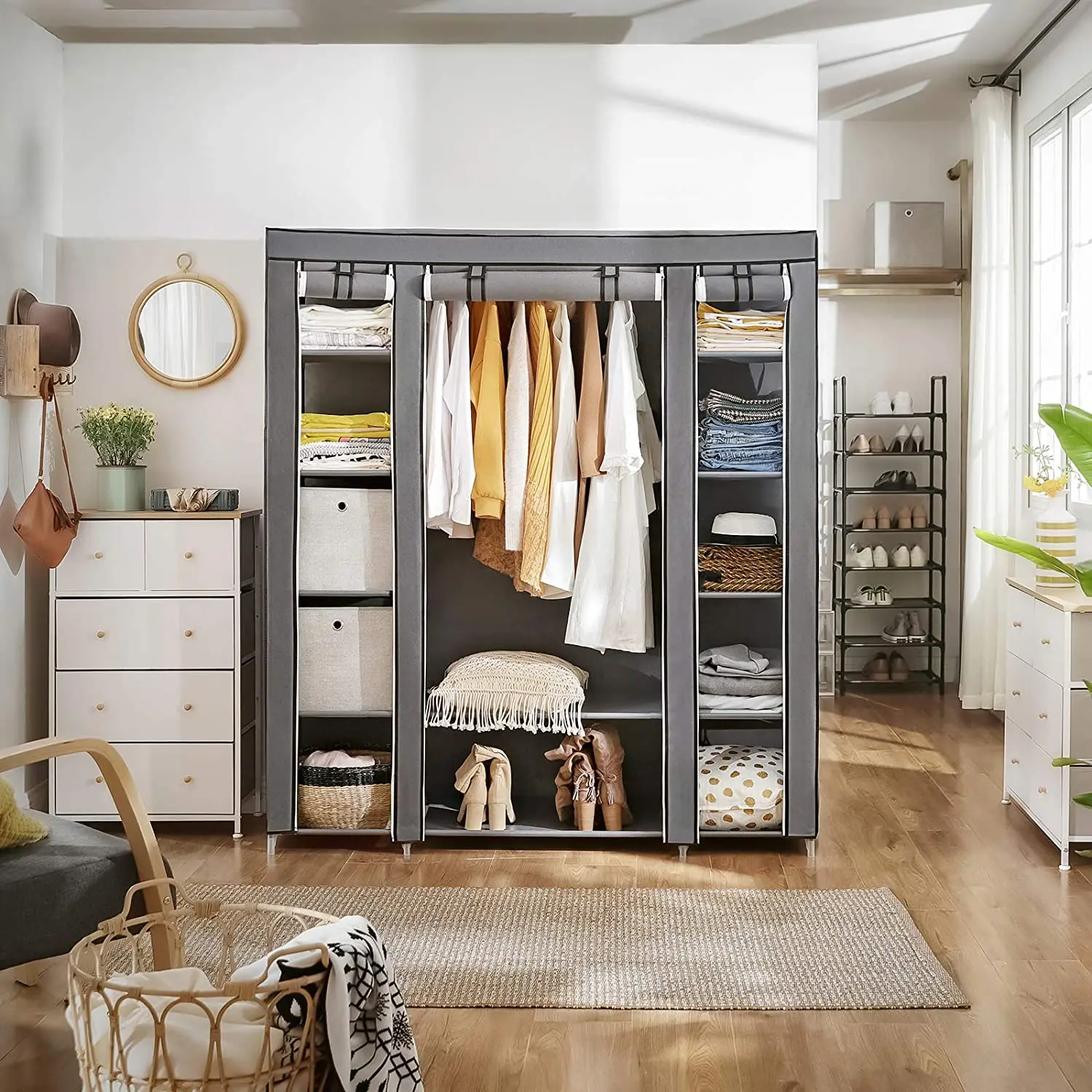 Bedroom Cloakroom Guarda-roupa Armario Foldable Non-woven Fabric Bedroom Cloakroom Guarda-roupa Armario Foldable Non-woven Fabric