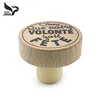 small glass bottle use solid wooden high polymer cork stopper