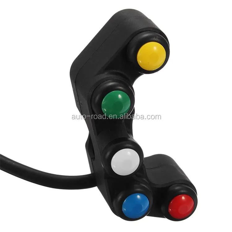 Alamor Motorrad Lenker Schalter - 5 Knopf Universal Schalter Assembly 22mm