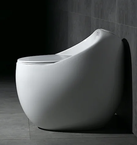 2020 brand new egg-shape wc one-piece siphonic hotel toilet commode