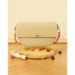 LIKEBAG fashion luxurious elegant retro designs soft handbags small lock plain pu leather crossbody shoulder bags for women
