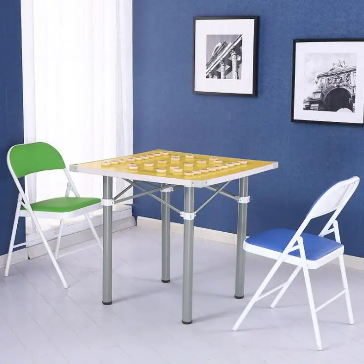 Cheap Mahjong Table Folding Table Metal/wooden Portable Mahjong Table