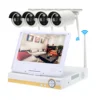 4ch hd 720p wireless wifi 1mp smart cctv p2p wifi ip camera with nvr kit wireless nvr cctv system