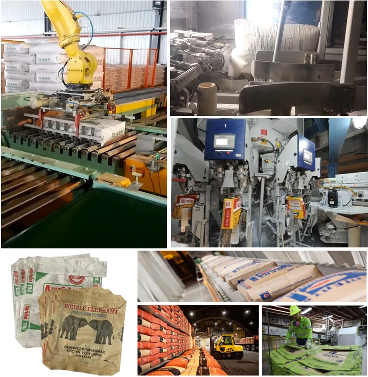 block bottom cement bags