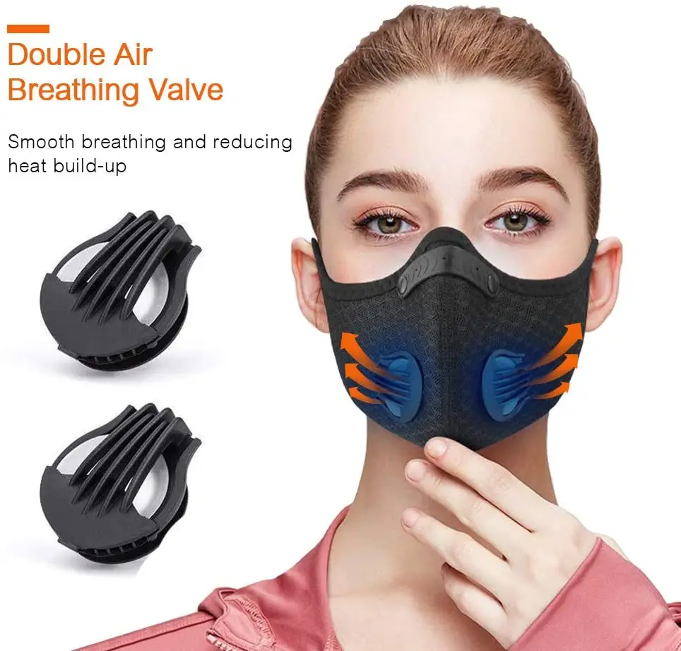 sports rubber neoprene mask with hat motocross activated carbon