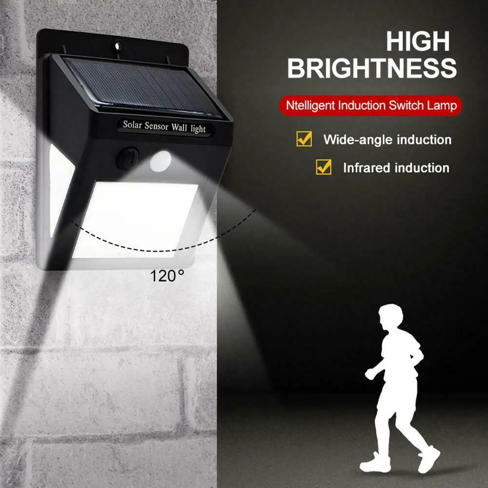 Ultra Bright 30+10 LED Solar Garden Light Cheap Outdoor Wireless Waterproof Motion Sensor LED Solar Wall Light Wall lamp