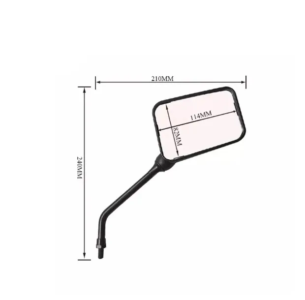 Motorcycle Side Mirrors For Haojue Suzuki Qingqi Dayun Gs125 Ax100 10mm ...