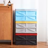 Folding plastic storage box household multi-functional large book box car backup storage box