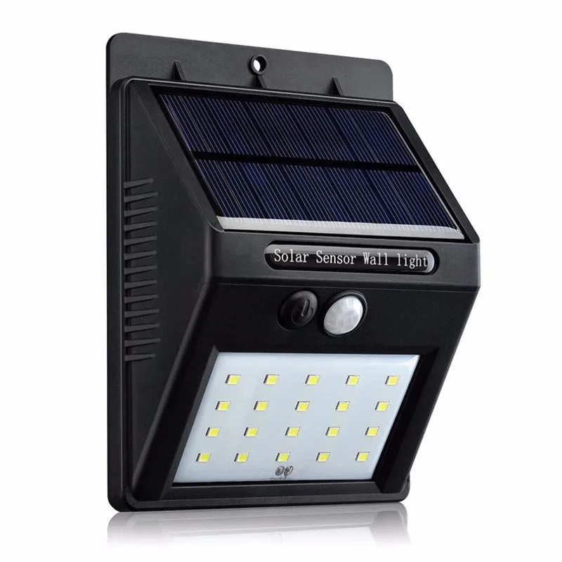 20 LED outdoor solar motion sensor lights for gardens