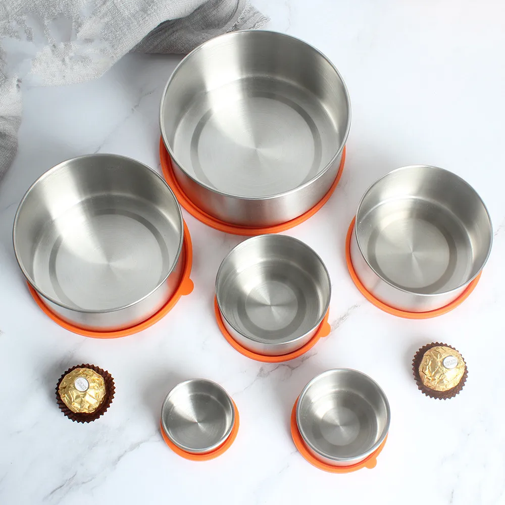 Stainless Steel Condiments Jars Metal Food Storage Containers High