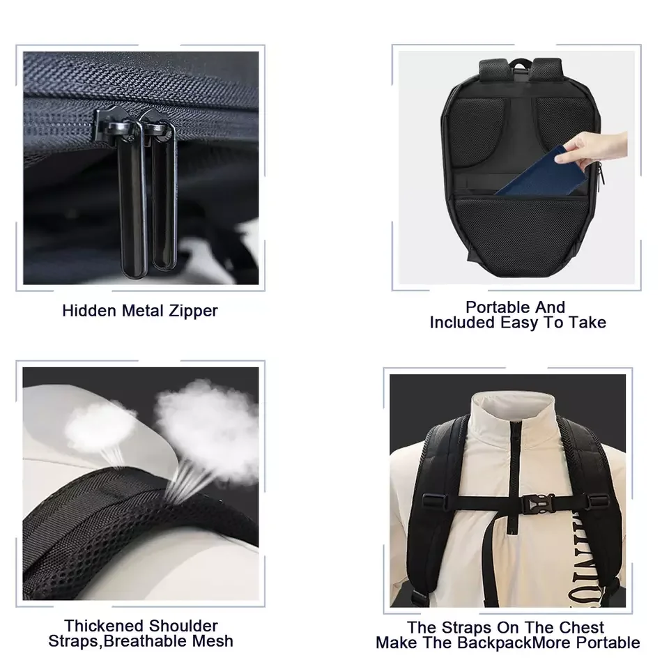 Led Knight Backpacks Acks Black Waterproof Polyester Fasportsunisex