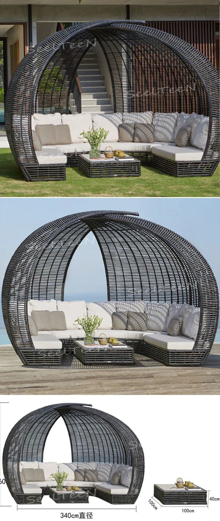 Hotel family luxury party garden outdoor wicker/rattan chair