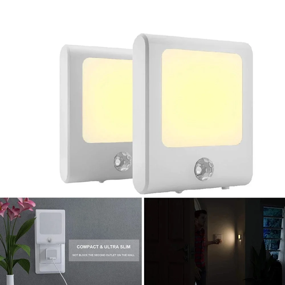 product acrylic wireless motion induction dusk to dawn plug in wall base baby room led night light-37