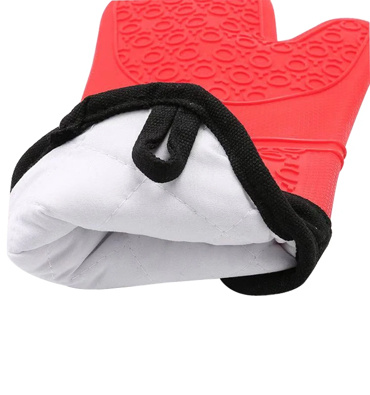 best selling durable silicone oven mitts professional black