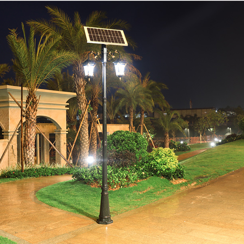 High quality courtyard street light ip65 waterproof all in one integrated LED solar garden lamp