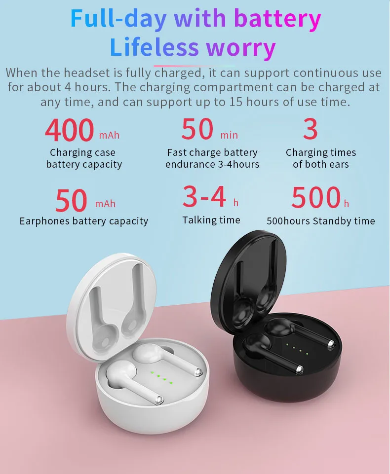 New arrival touch control auto pairing high quality TW40 bluetooth sports earphone wireless earphone - ANKUX.COM
