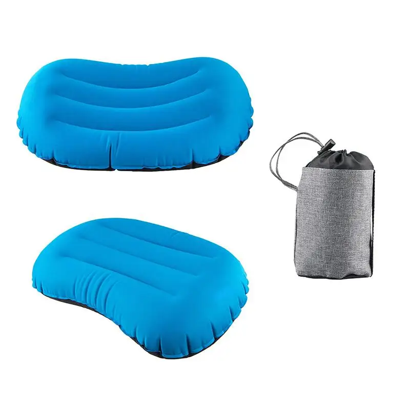 Ergonomic Design Inflatable Air Filled Travel Neck Pillow And Pad For Camping And Travelling