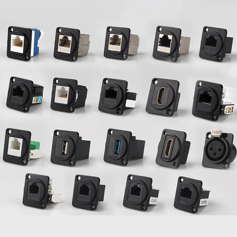 Panel Mounted Rj45 D Type RJ45 Cat5e Panel Mount Connector| Alibaba.com