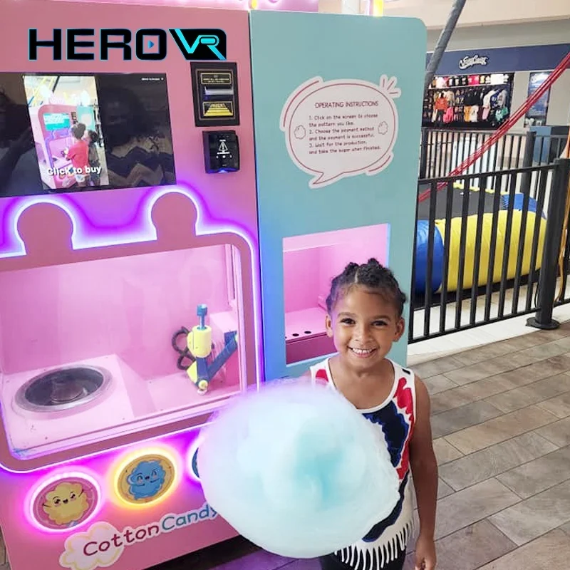 automatic cotton candy vending machine