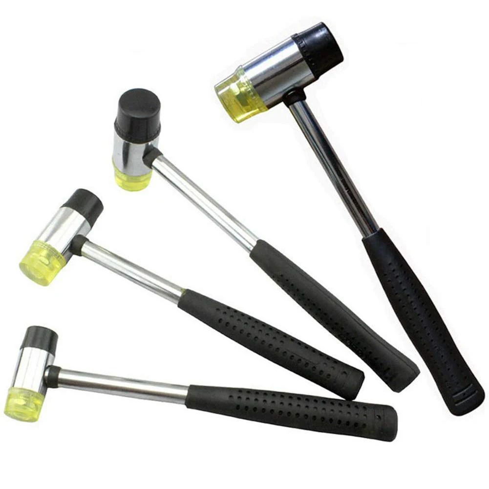 1pc Rubber Hammer 25/30/35/40/mm Installation Hammer With Steel Handle