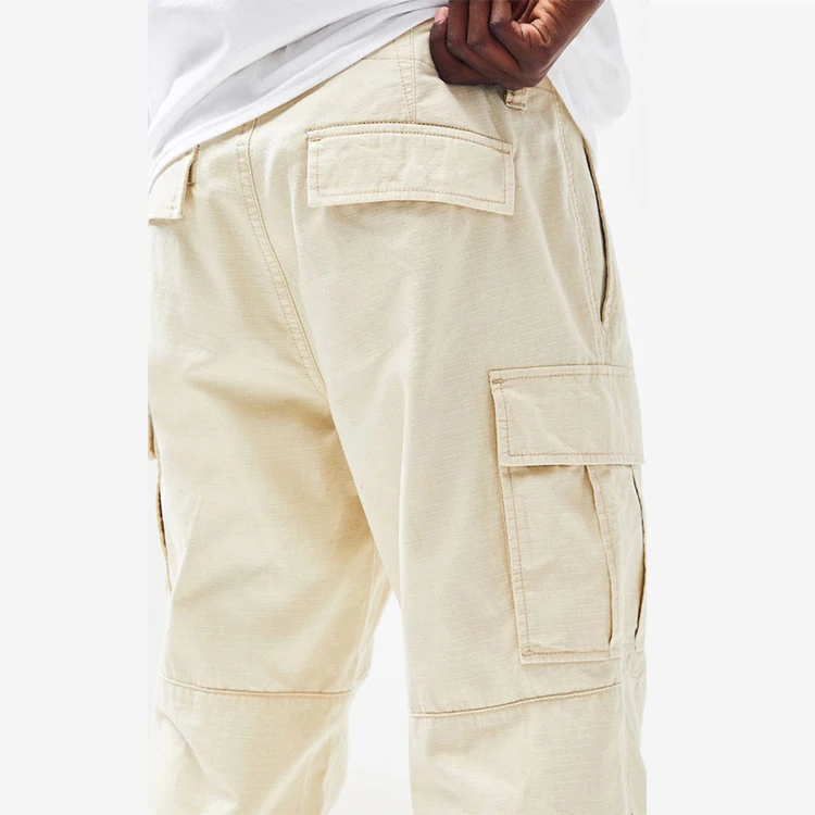 custom wholesale high quality work wear khaki baggy cargo pants