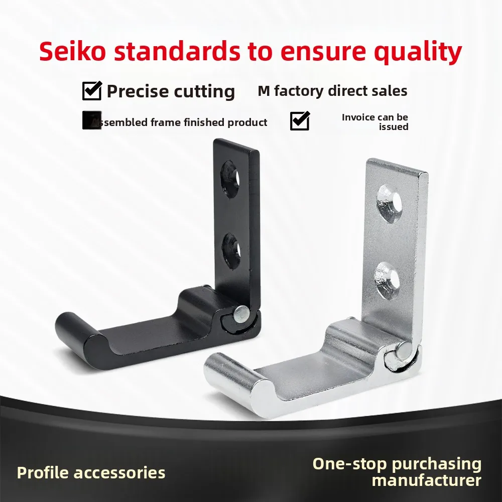 4040 Invisible Aluminum Alloy Fixed Bracket 6000 Series Foldable Clothes Hook for Bathroom Wardrobe 20/30 Sizes Available factory