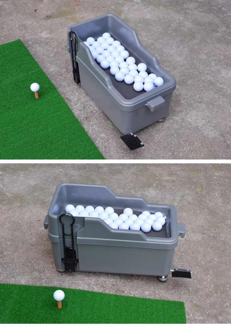 Mini Motoless Semi Auto Golf Ball Dispenser Golf Ball Teeup Driving Range Equipment Machine