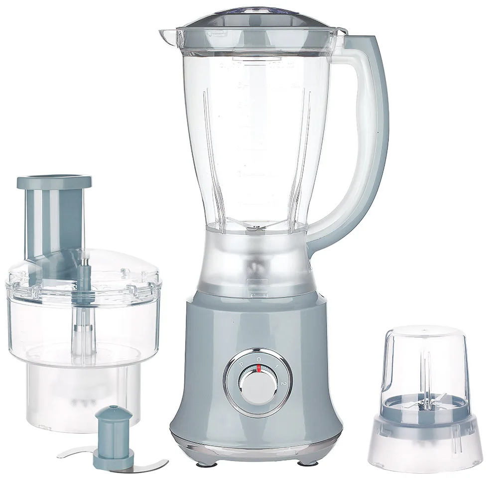Kajafa 4 In 1 Food Processor Plastic Glass Jar Blender Chopper