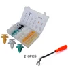 210Pcs Door Panel Retainers Auto Push Rivets Fasteners Trim Clips Kit