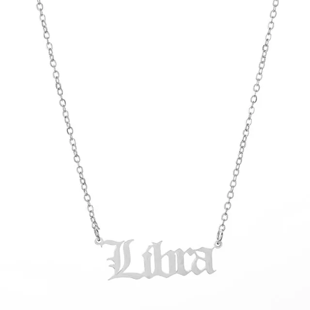 High Quality 18k Gold-plated Zodiac Necklace