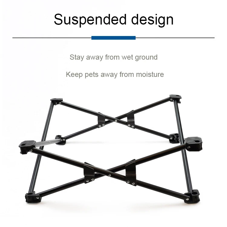 Folding Elevated Dog Bed Camping Waterproof Outdoor Portable Elevated