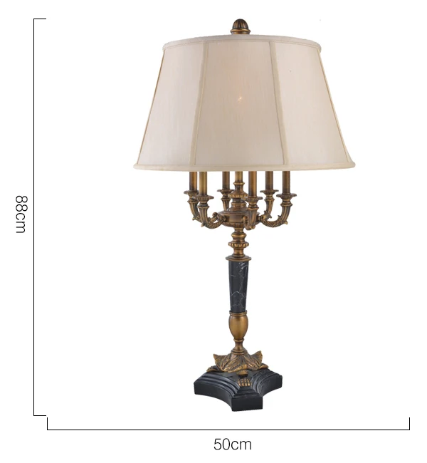 hotel decorative table lamp marble