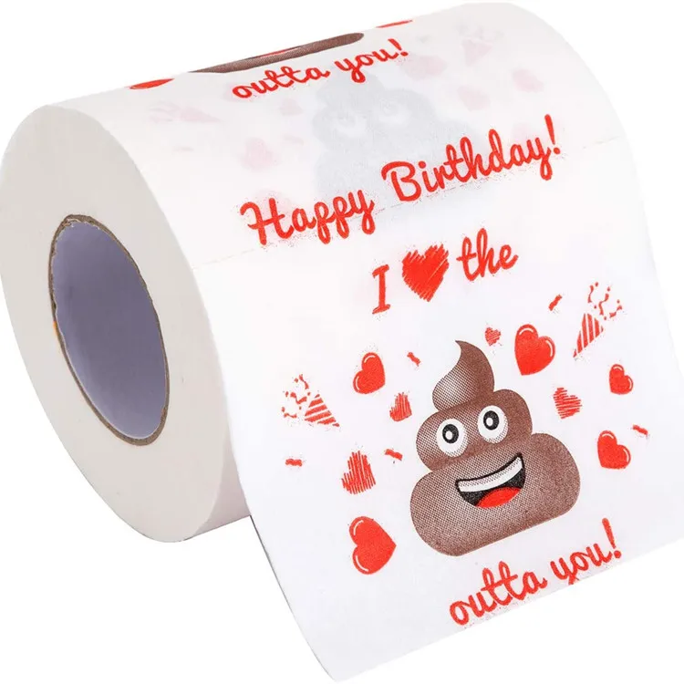 Прикольные подарки туалетная бумага. Туалетная бумага с принтом. Туалетная бумага в подарок. Туалетная бумага счастье. День рождения туалетной бумаги