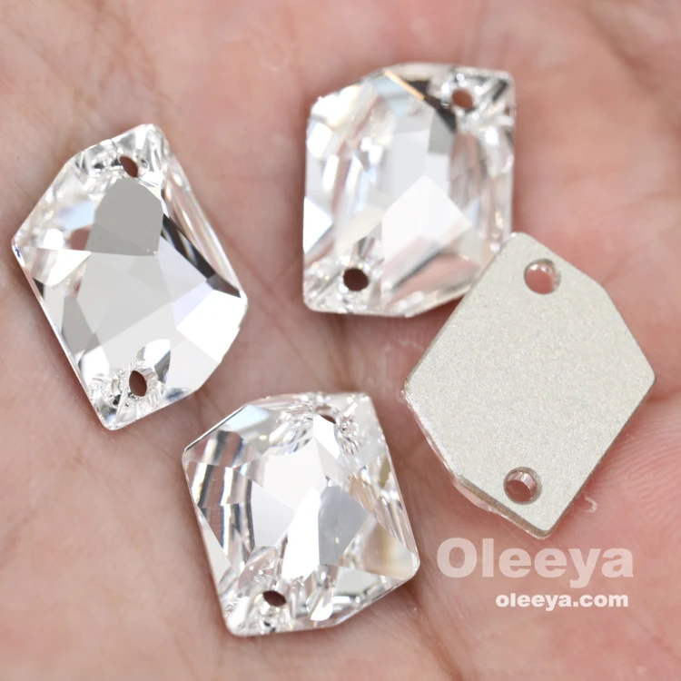 Ready to Ship Best Quality Shiny K9 Glass Sewing Gemstones Crystal AB Cosmic Sew on Rhinestones for GYM Dress