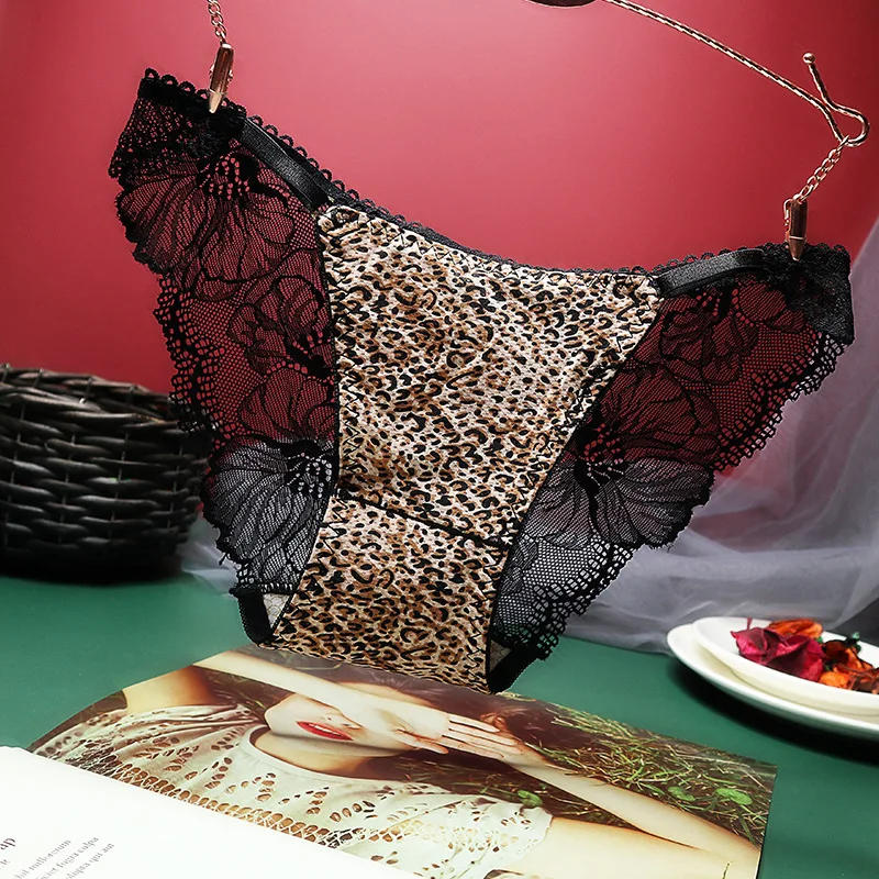 Sexy Ladies Animal Printed Panties High Cut 3d Leopard Print Underwear