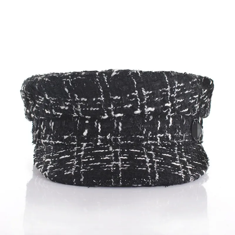 女装羊毛混纺水手风格希腊渔民水手报童帽帽子帽子