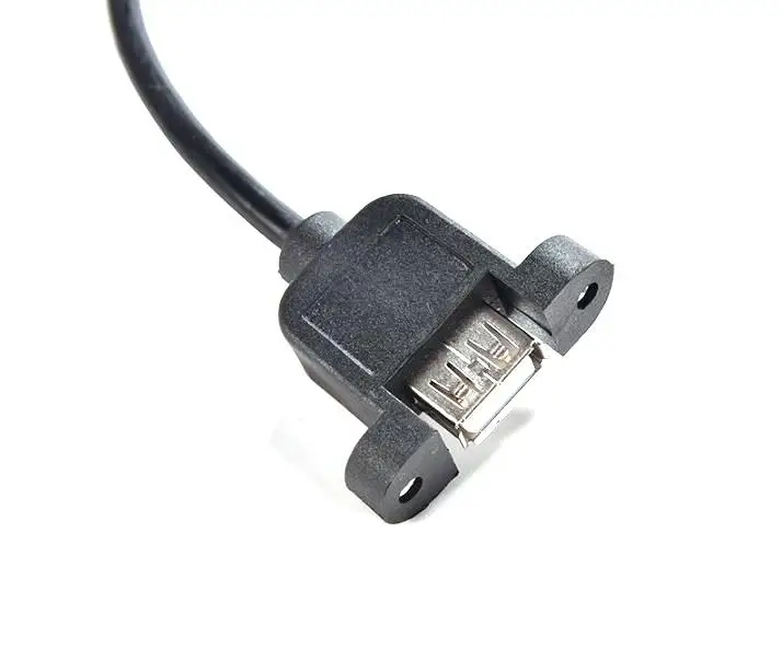 Panel Mount Usb Cable A Male To A Female Usb2 0 Am To Af Panel Power Cable Buy Panel Mount Usb