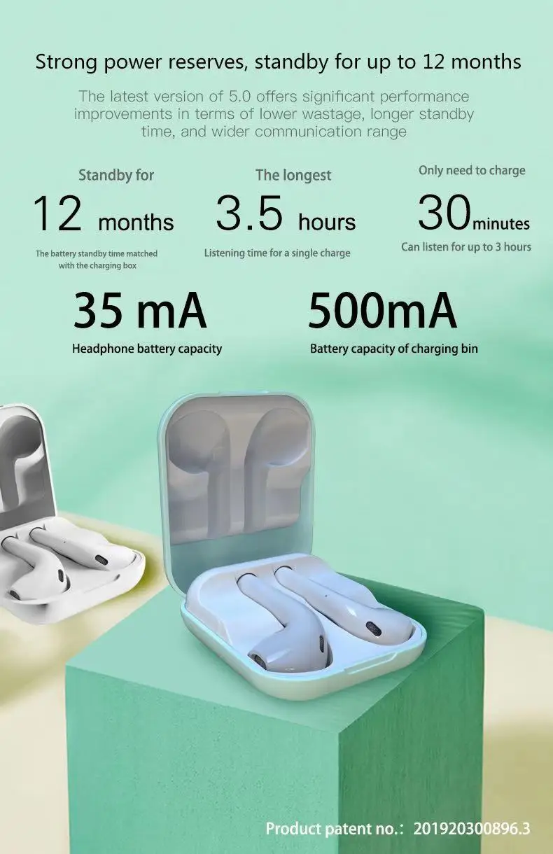 R300 V5.0 TWS Ture Wireless Earbuds In Ear Earphones Touch Control Stereo Headphones High Quality Experience - ANKUX.COM