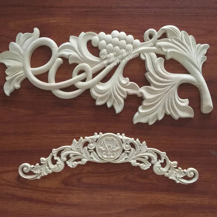 animal wood carving onlay applique